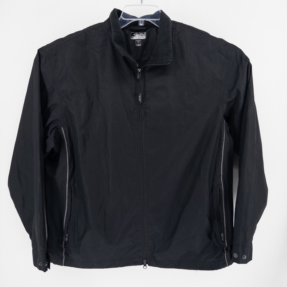 Snake Eyes Mens Large Jacket Full Zip Performance Rainwear Windbreaker Golf